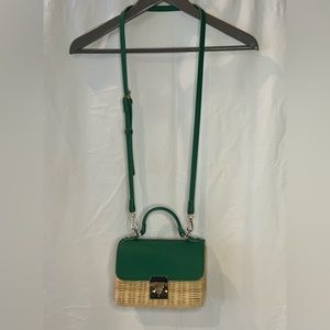 🦖 cute wicker purse🦖